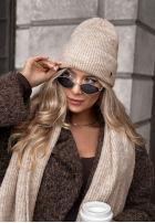 Czapka z wełną merino Snowfall Charm czarna