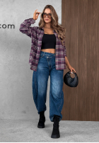 Spodnie jeansowe banana Urban Edit ciemnoniebieskie