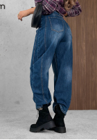 Spodnie jeansowe banana Urban Edit ciemnoniebieskie