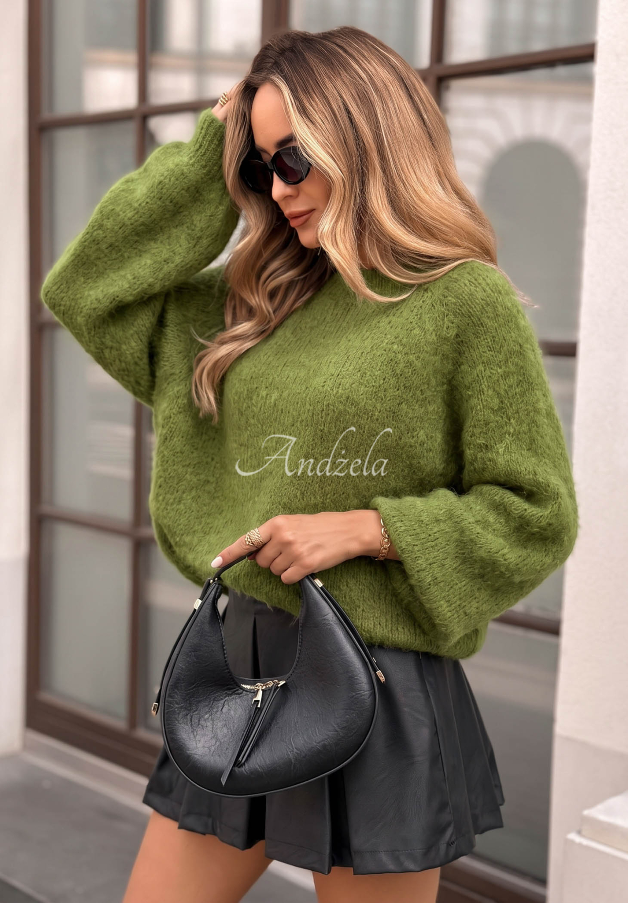 Cloud Darling Green Cashmere Sweater