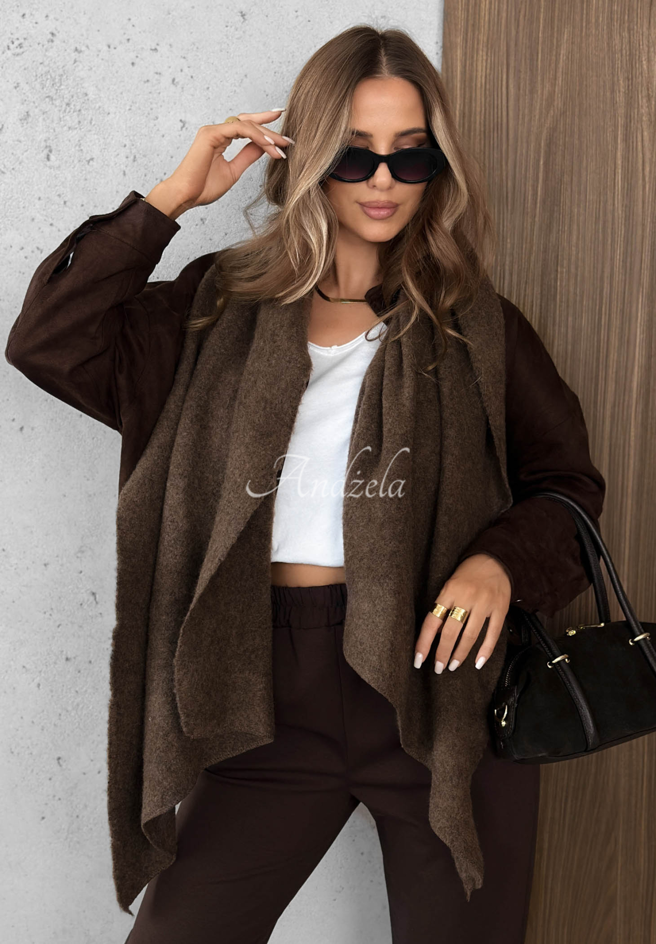 Copper Sky Chocolate Wool Scarf