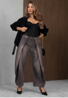Spodnie jeansowe mom fit Hazy Silence niebieskie