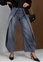 Spodnie jeansowe mom fit Hazy Silence niebieskie