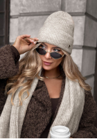 Czapka z wełną merino Snowfall Charm czarna