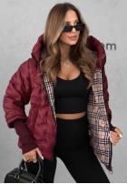 Pikowana kurtka z kapturem Autumn Edge czarna