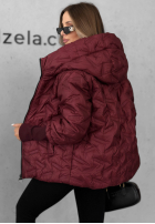 Pikowana kurtka z kapturem Autumn Edge czarna