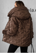 Pikowana kurtka z kapturem Autumn Edge czarna