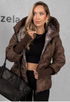 Pikowana kurtka z kapturem Autumn Edge czarna