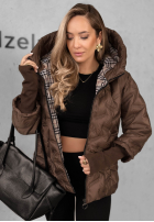 Pikowana kurtka z kapturem Autumn Edge czarna
