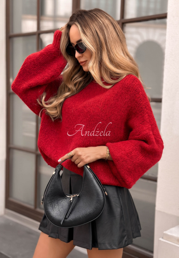 Amari oversize sweater red