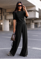 Spodnie wide leg Maybe Tonight czarne