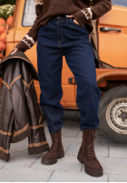 Spodnie jeansowe mom fit Gentle Rain granatowe