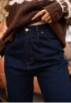Spodnie jeansowe mom fit Gentle Rain granatowe