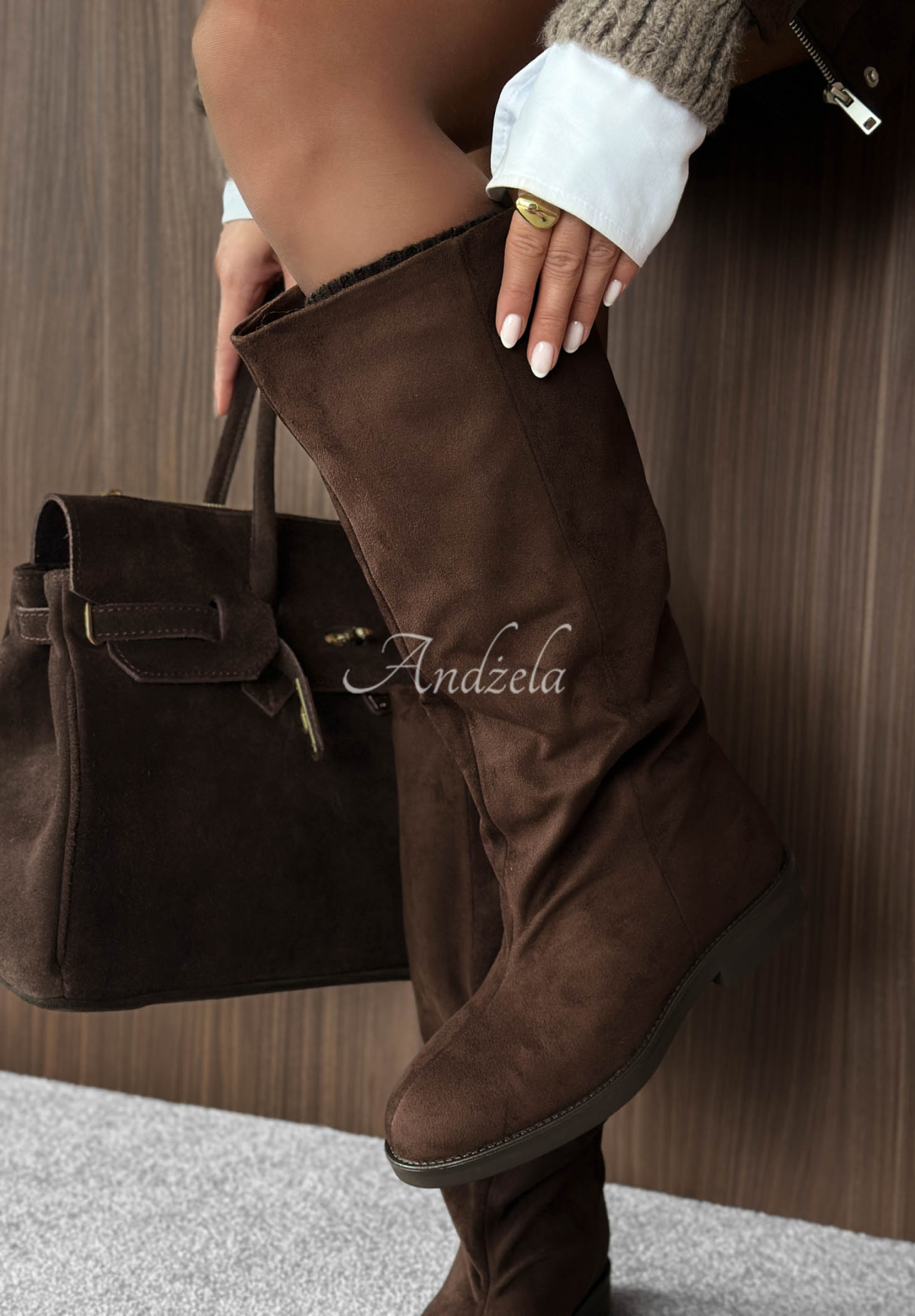 Hazelnut Days Chocolate Suede Jodhpur Boots