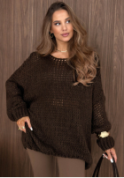 Miękki sweter oversize Sugar Babe beżowy