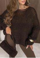 Miękki sweter oversize Sugar Babe beżowy