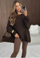 Miękki sweter oversize Sugar Babe beżowy
