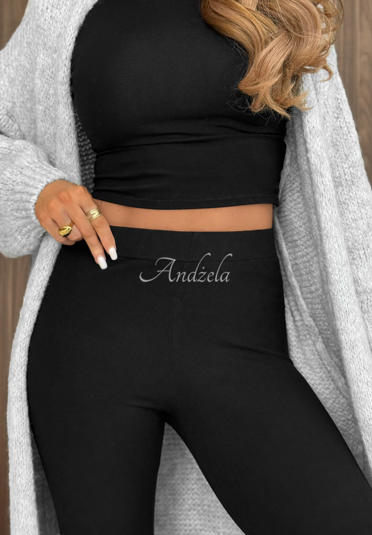 Lucky Girl Black Insulated Cotton Leggings