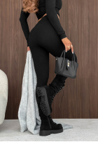 Dopasowane legginsy Lucky Girl czarne