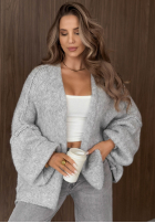 Sweter kardigan oversize bez zapięcia Candle Nights khaki