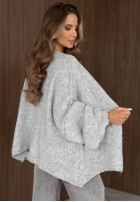 Sweter kardigan oversize bez zapięcia Candle Nights khaki