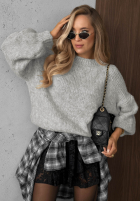 Miękki sweter oversize Cloud Babe pomarańczowy