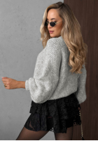 Miękki sweter oversize Cloud Babe pomarańczowy