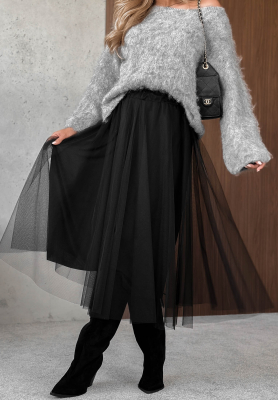 Merlotte Black Tulle Skirt