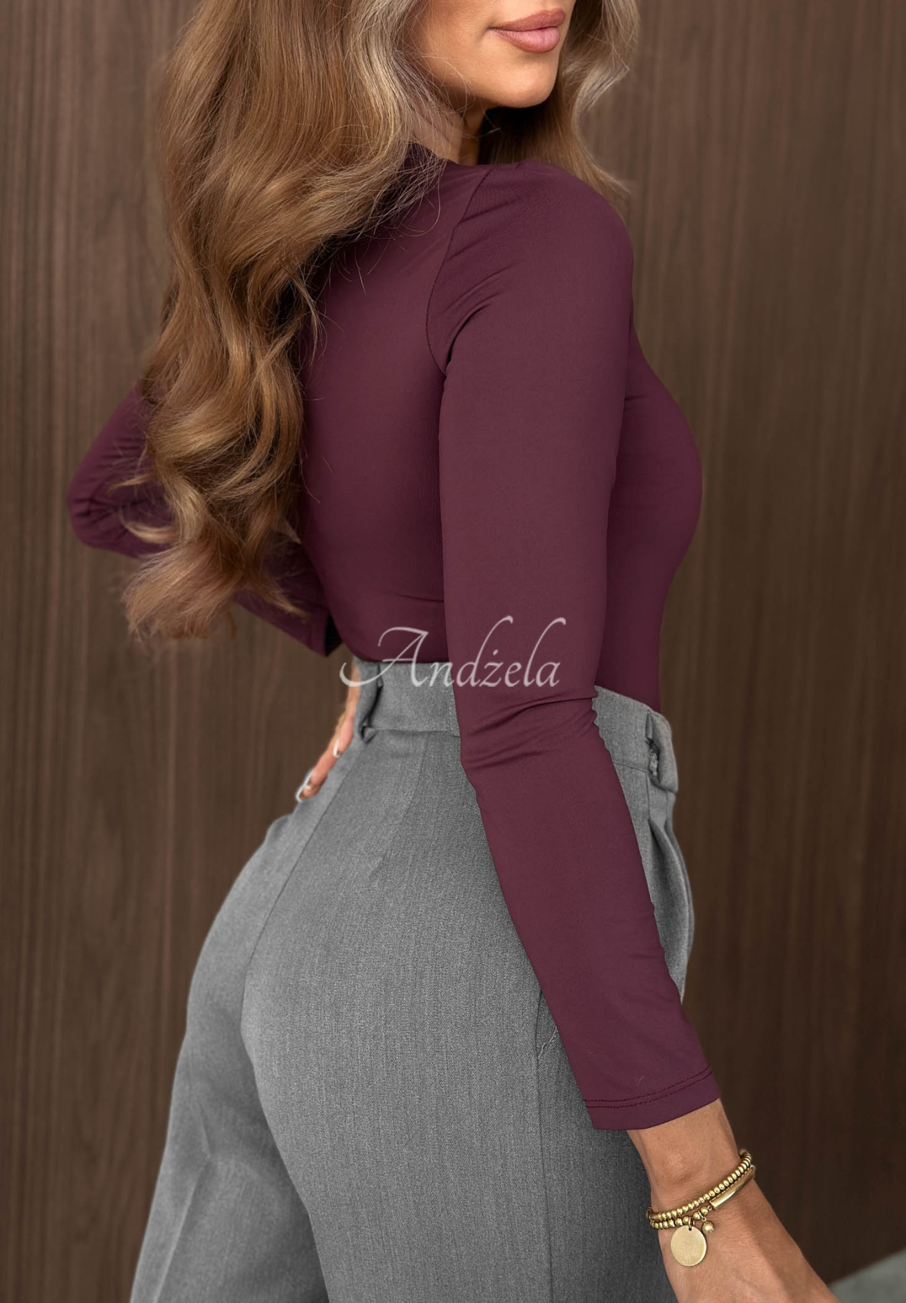 Body longsleeve Soft Reset jagodowe