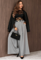 Koronkowa bluzka longsleeve Blush Season czarna