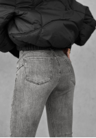 Spodnie jeansowe skinny Pretty Basic szare