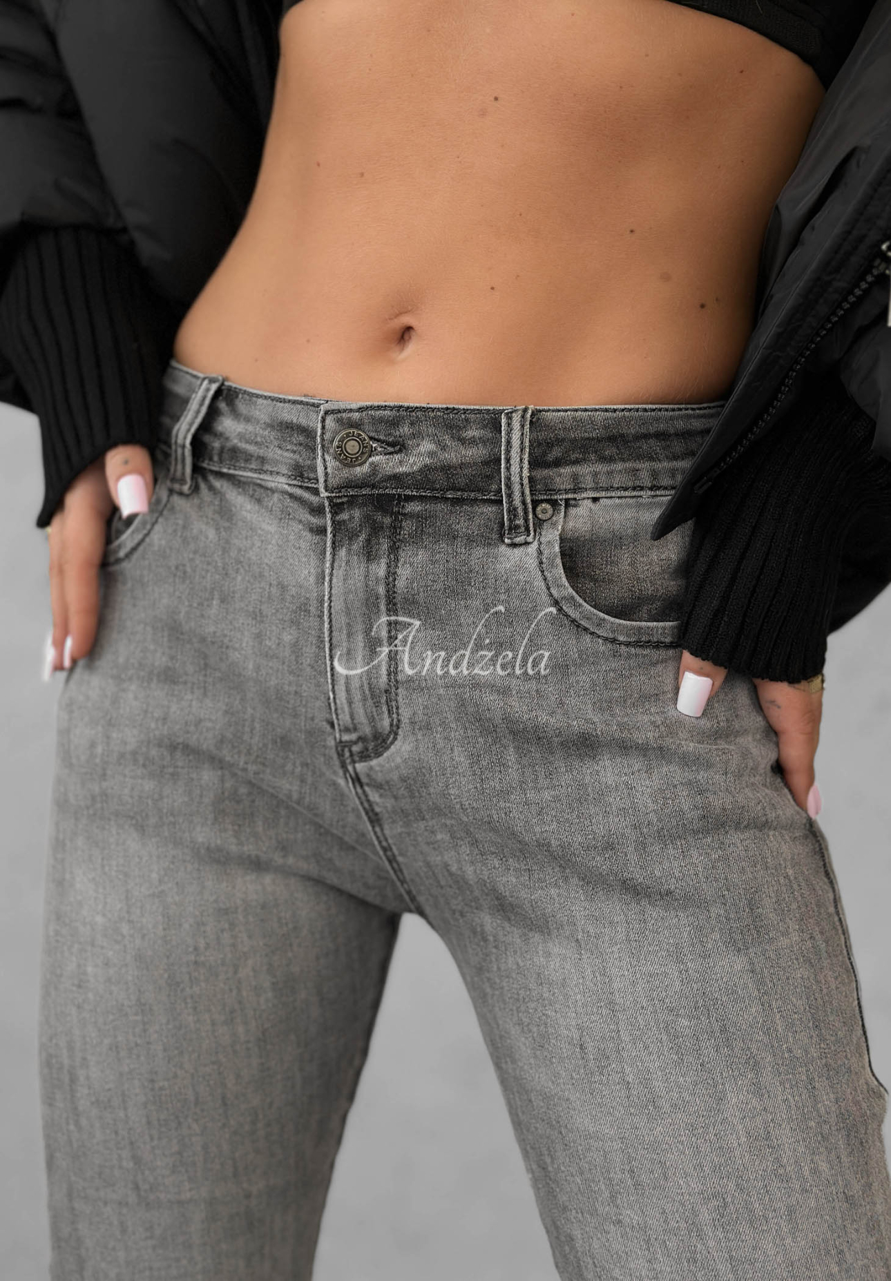Pretty Basic Gray Skinny Jeans