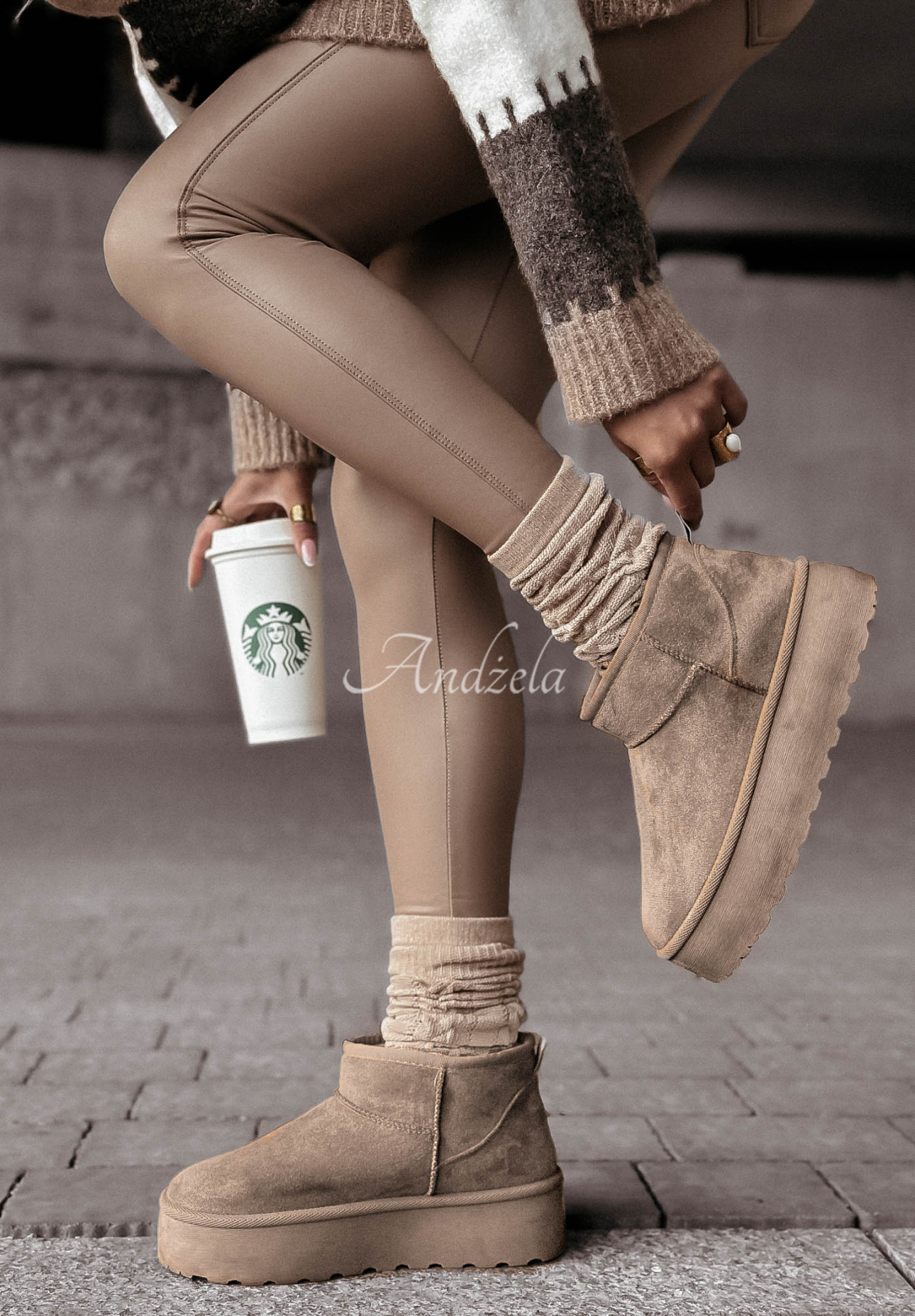 Crunchy Snow Fango Suede Snow Boots