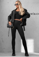 Legginsy czarne Rainy Streets czarne