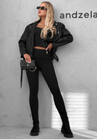 Legginsy czarne Rainy Streets czarne