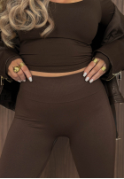 Dopasowane legginsy z szerokim pasem Daily Ritual czarne