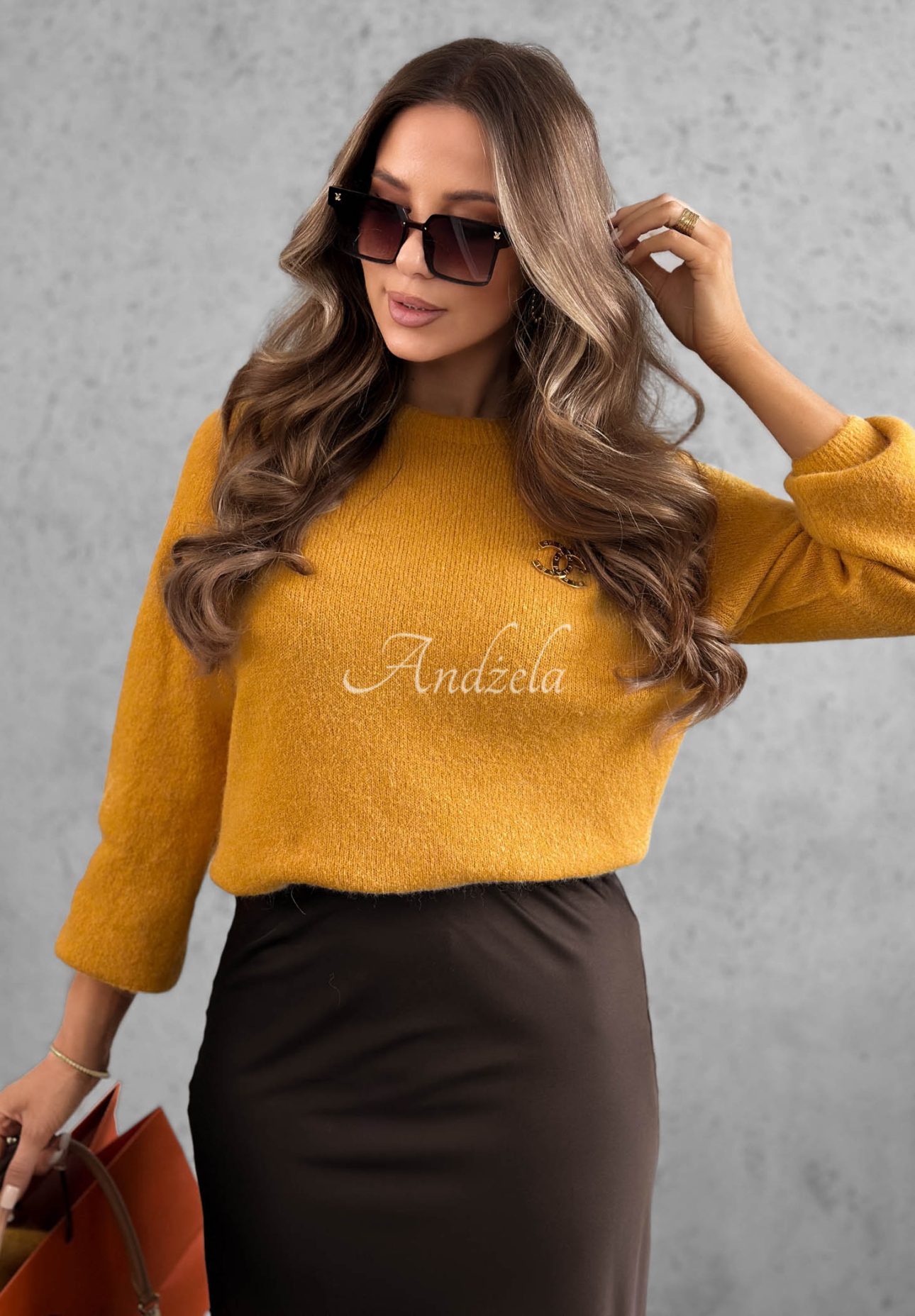 Soft "Warm Enough" Baby Alpaca Sweater in Mustard