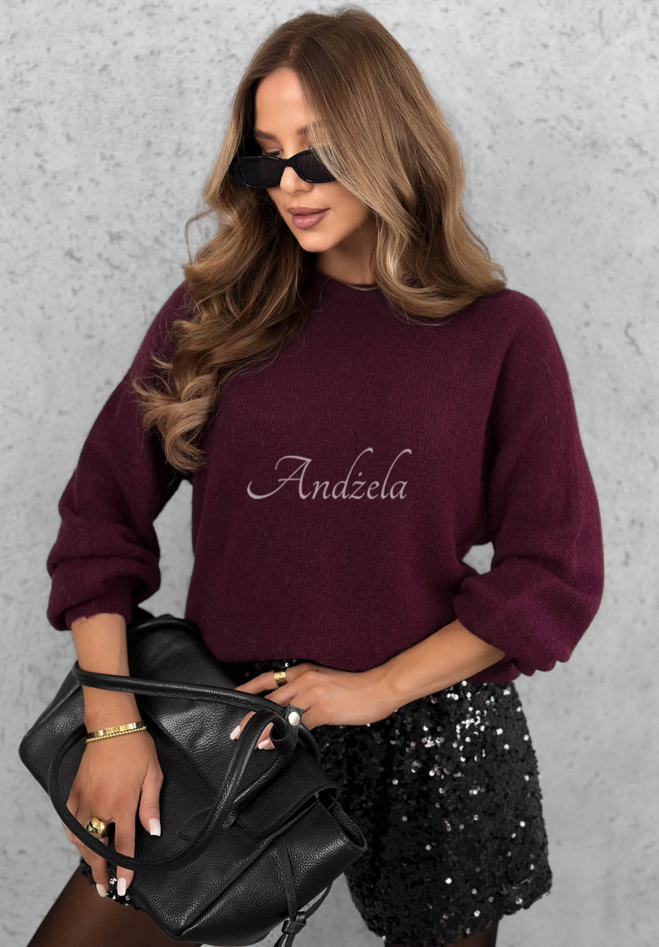 Soft Warm Enough Baby Alpaca Sweater in Berry
