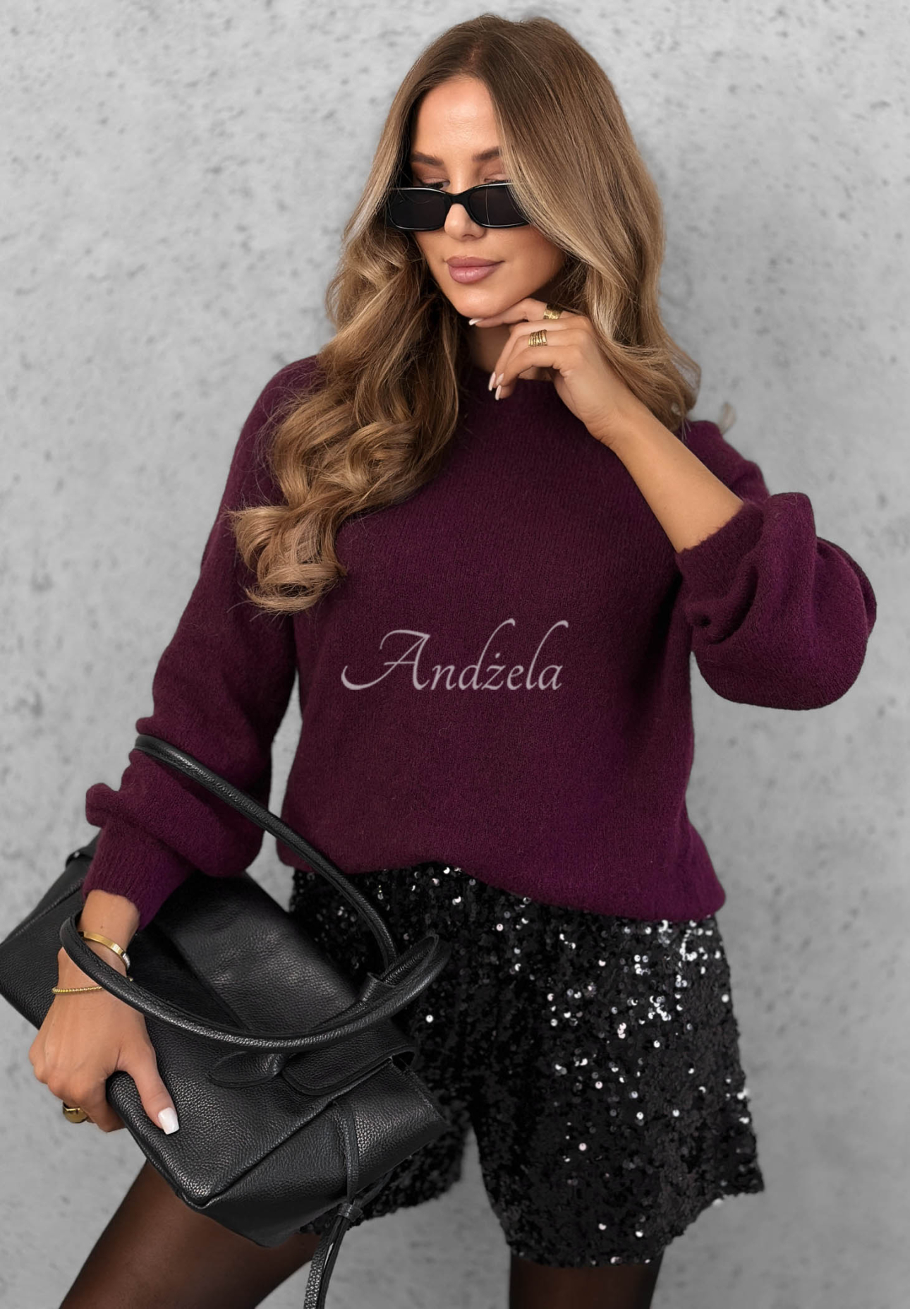 Soft Warm Enough Baby Alpaca Sweater in Berry