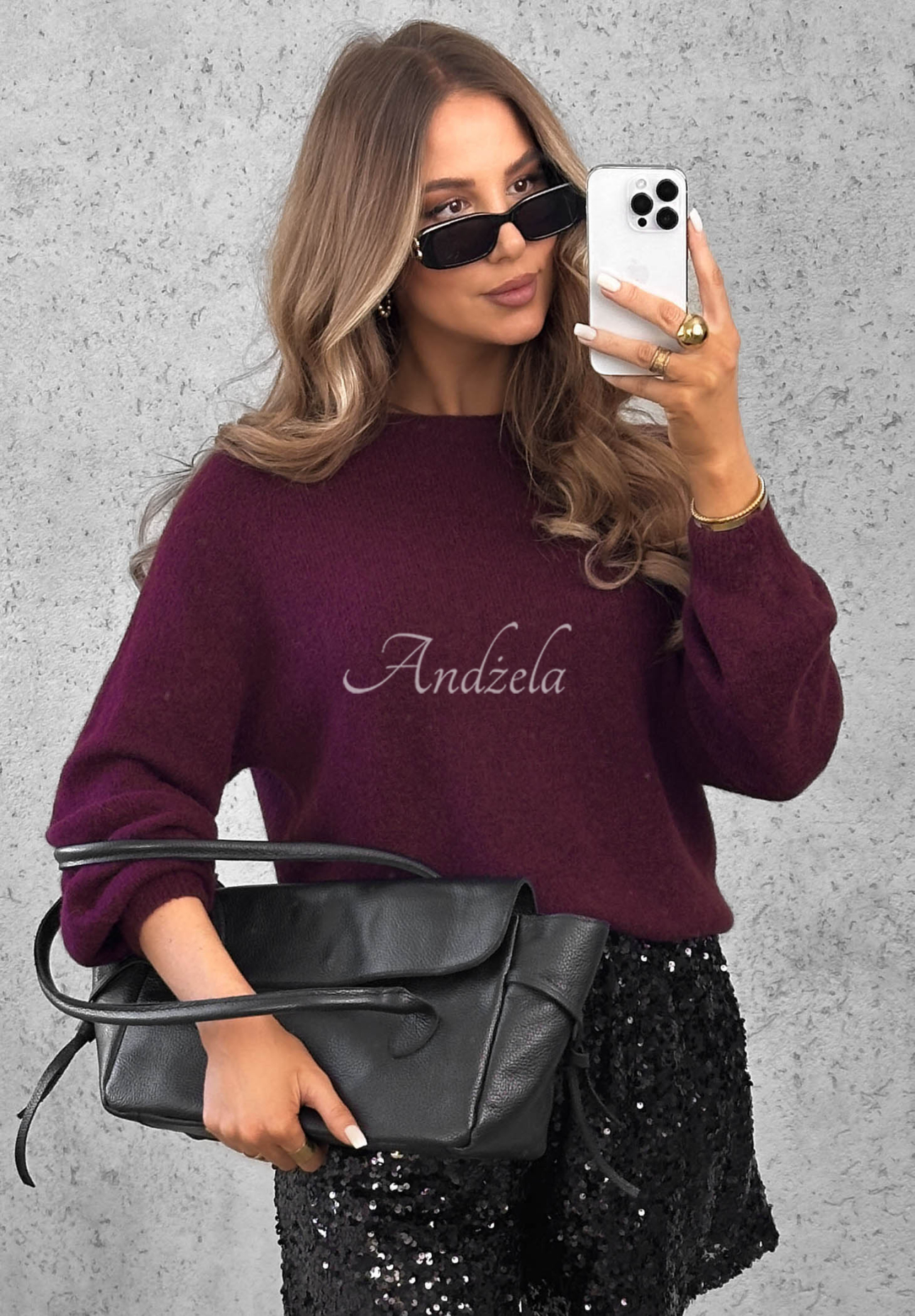 Soft Warm Enough Baby Alpaca Sweater in Berry