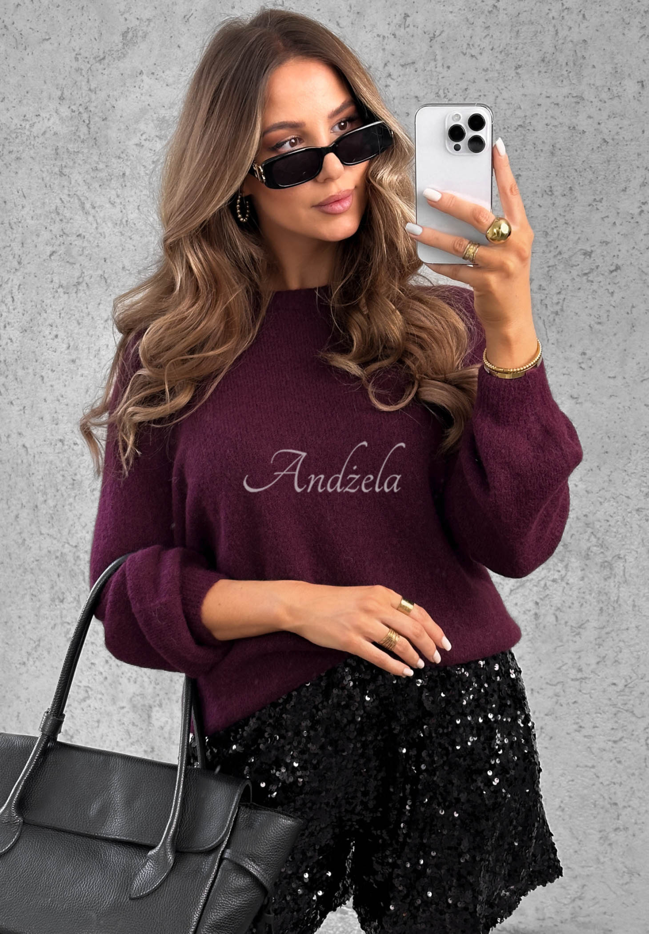 Soft Warm Enough Baby Alpaca Sweater in Berry
