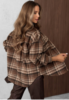 Koszula z kołnierzem w kratę Maple Plaid granatowa