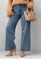 Spodnie jeansowe wide leg Cozy Streets niebieskie