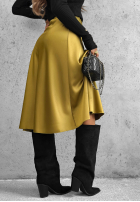 Satynowa spódnica midi Long Weekend oliwkowa
