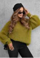 Miękki sweter Gentle Days khaki