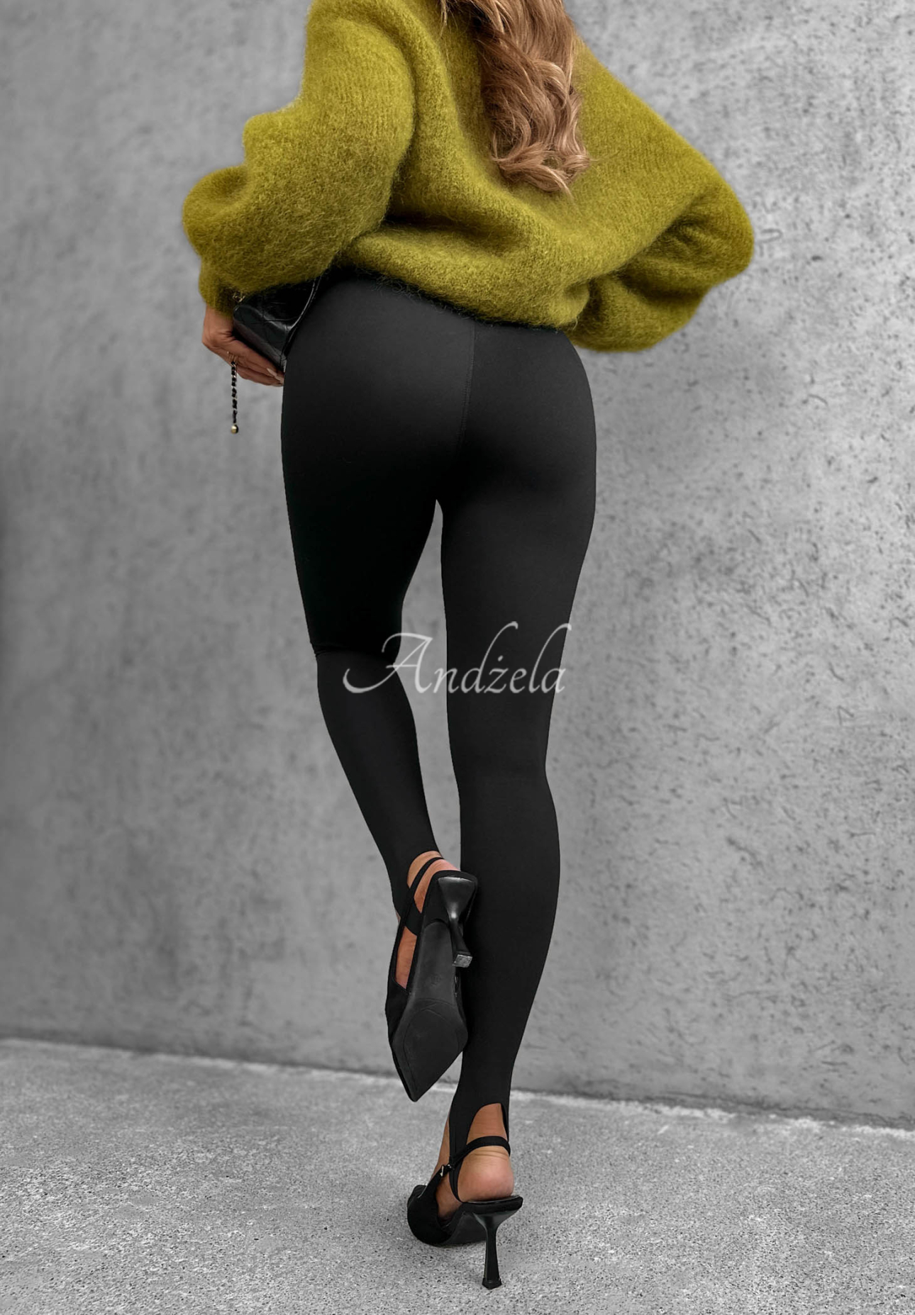 Secret Beauty Black Laser-Cut Leggings with Heel Details
