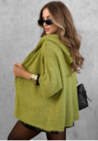 Sweter z kapturem Soft On Me oliwkowy