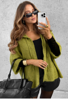 Sweter z kapturem Soft On Me oliwkowy