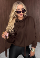 Bluza z kapturem oversize Not Quite czarna