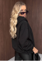 Bluza z kapturem oversize Not Quite czarna
